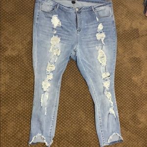 Fashion to Figure- Destructed jeans
